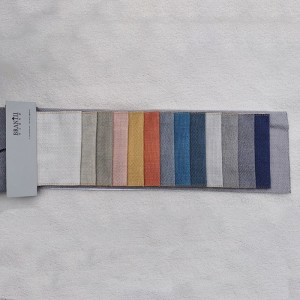 Tela de lino de algodón teñido de hilo BNT1903